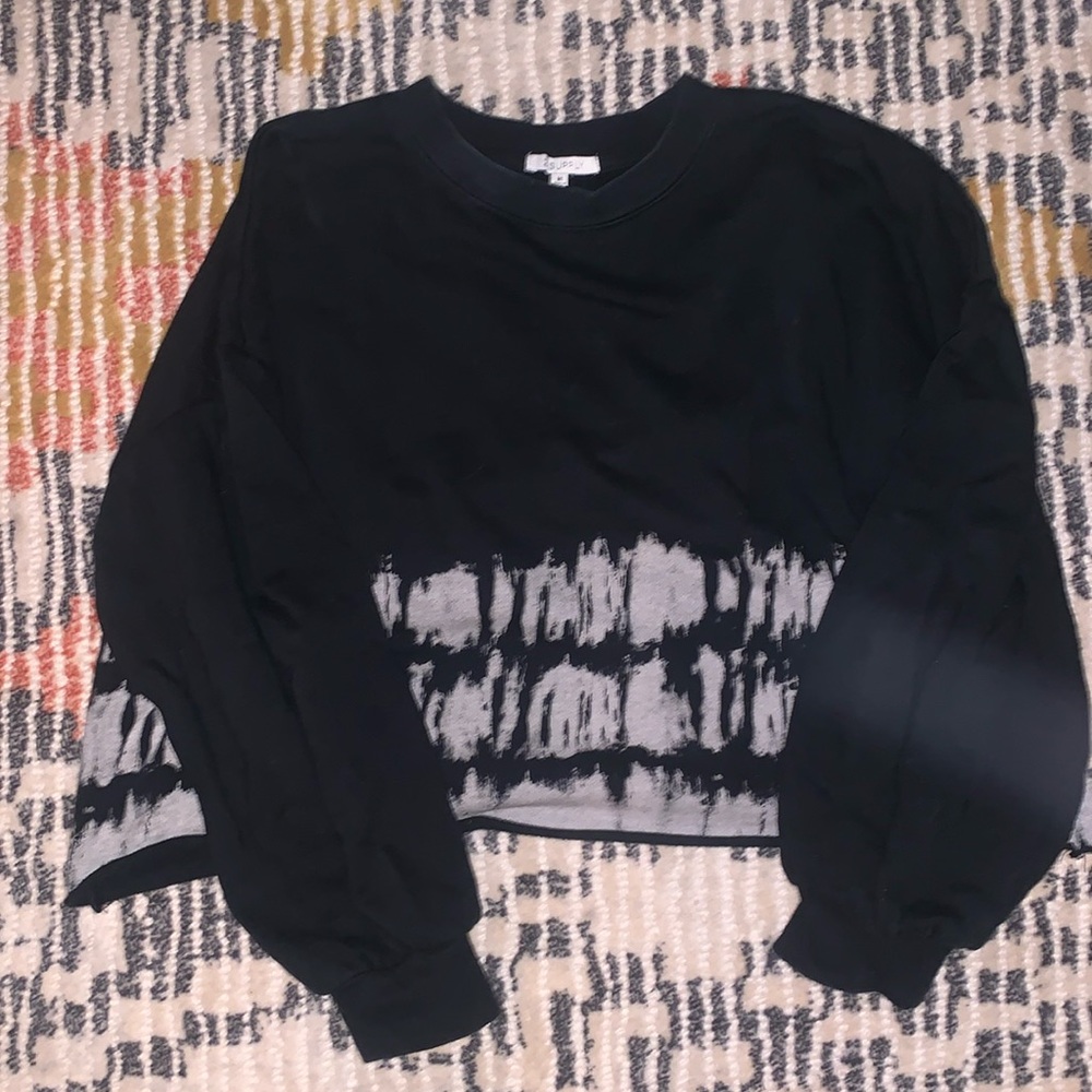 Lounge sweater with tie dye detail